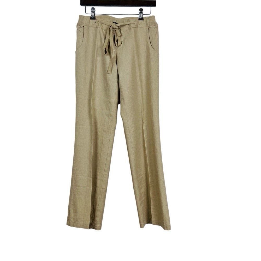 Paper Tee Pants Linen Tee Tan Size 7